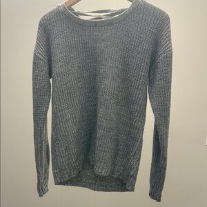 Madison Lilly Charcoal Knit Women's Crew Neck Sweater